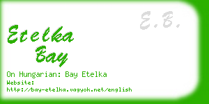 etelka bay business card